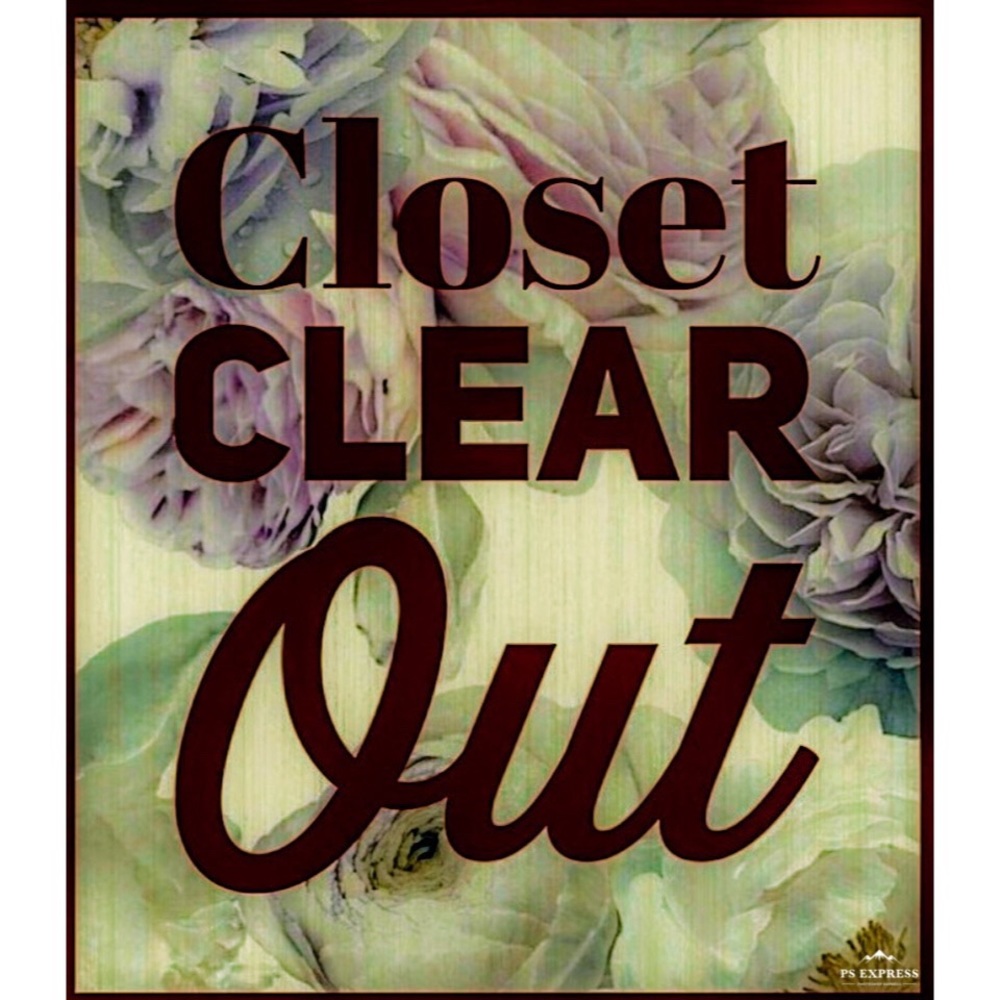 Final Markdowns Sale Closet Clean Out